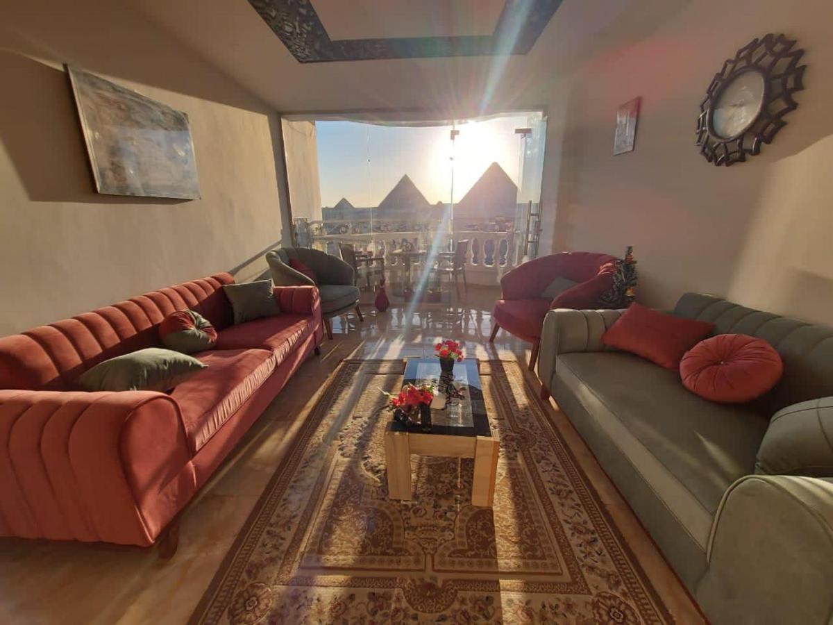Full Pyramids View Apartment With Balcony For 8 P Kafret el-Gabal Εξωτερικό φωτογραφία