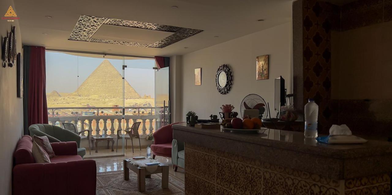 Full Pyramids View Apartment With Balcony For 8 P Kafret el-Gabal Εξωτερικό φωτογραφία