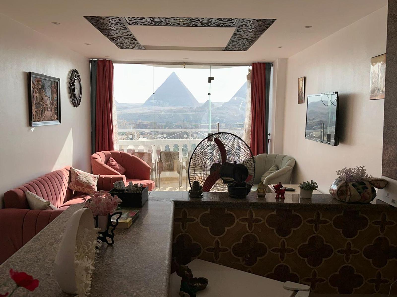Full Pyramids View Apartment With Balcony For 8 P Kafret el-Gabal Εξωτερικό φωτογραφία