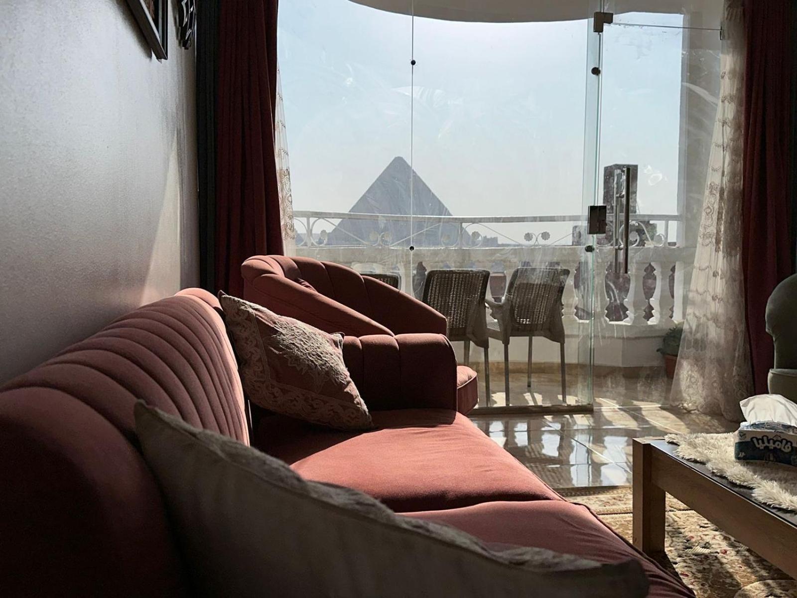 Full Pyramids View Apartment With Balcony For 8 P Kafret el-Gabal Εξωτερικό φωτογραφία